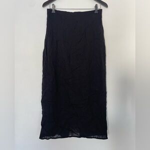 CAARA Linen Blend Midi Skirt Size M